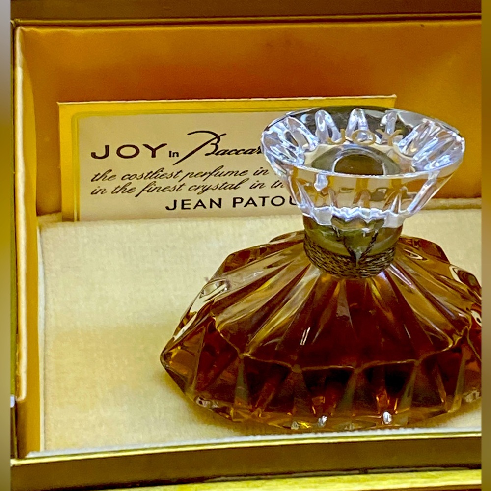 Jean Pattout Baccarat bottle collectible perfume bottle